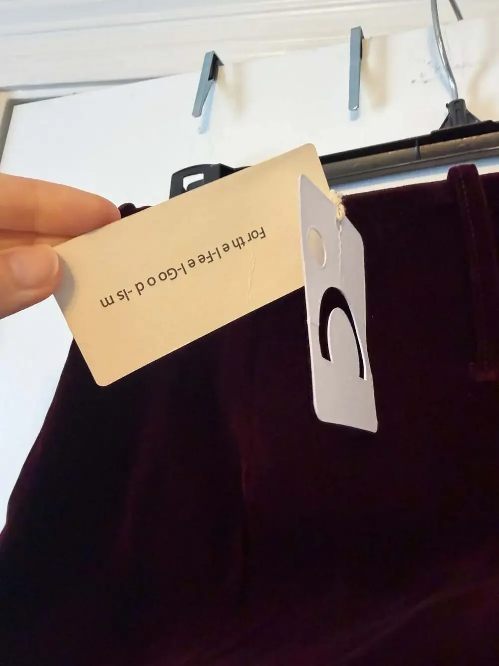 Commense Women's Velvet Mini Skort in Burgundy